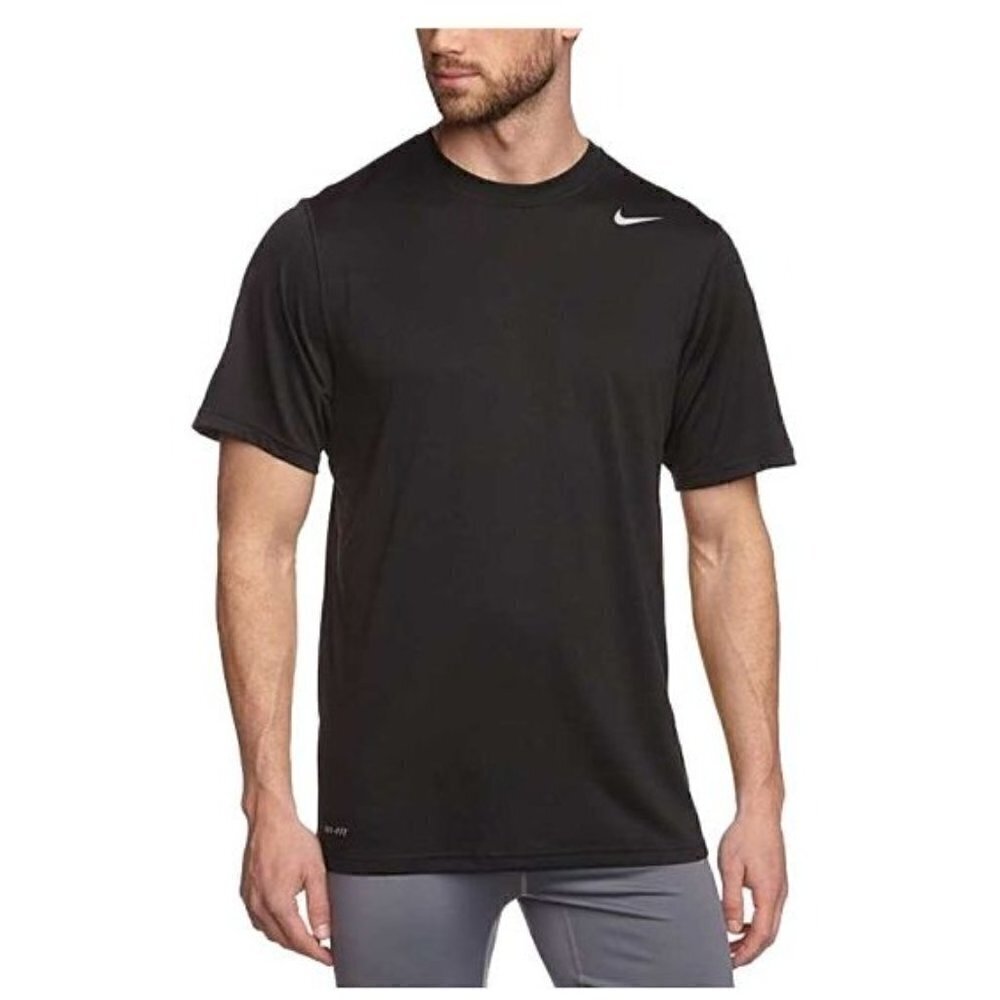 Nike Dri-Fit Legend Black Short‎ Sleeve Athletic T-Shirt L
